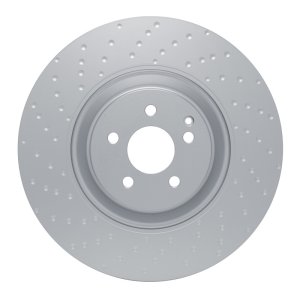Mercedes-Benz S63 AMG Brake Rotor (1) - Front - R1 Concepts - Carbon Alloy GeoMET Dimpled - `07-`14